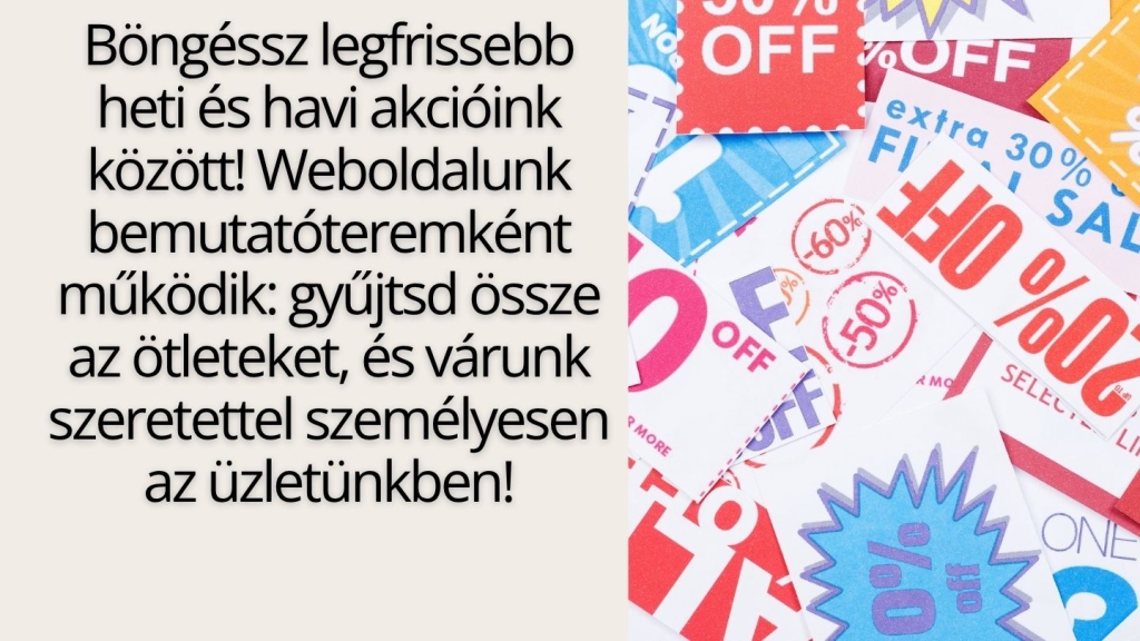 Webshopunk kirakat jelleggel működik